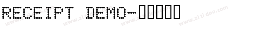 Receipt Demo字体转换